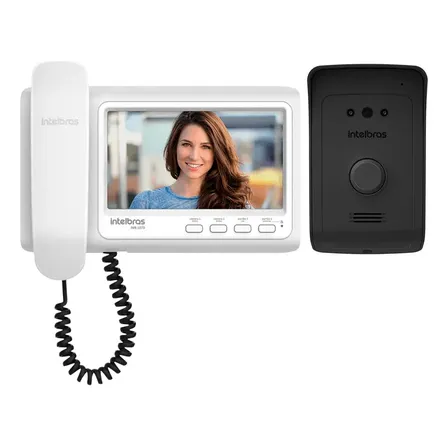Vídeoporteiro Residencial Módulo Interno E Externo Ivr 1070 Hs Branco E Preto Intelbras Branco/preto 127/220v