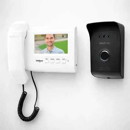 Video Porteiro Ivr 1010 Branco E Preto Intelbras 110v/220v