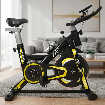 Bicicleta Spinning Mbx Zas Ergométrica 13kg Roda Inércia Amarelo
