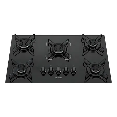 Cooktop Itatiaia Essencial 5 Bocas Preto 127/220v