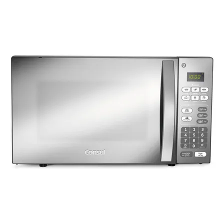 Micro-ondas Cm020bf 20 Litros Espelhado Com Função Descongelar Cor Cinza E Inox Consul 127v