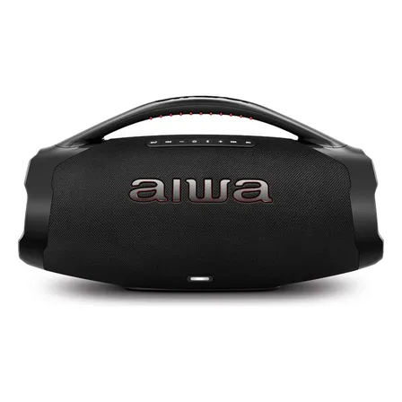 Caixa De Som Boombox Plus Aiwa Bbs-01-b 200w Bt 30h Ip66 Usb Preto