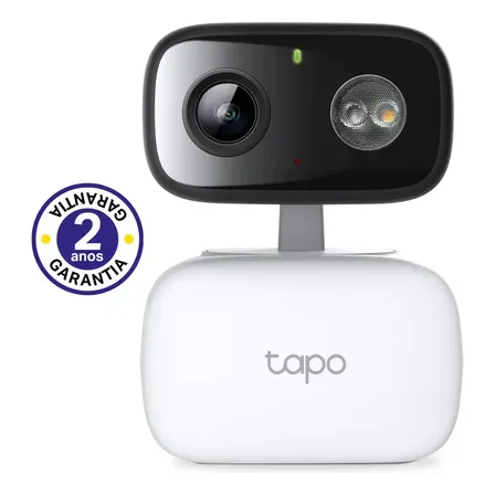 Tp-link Tapo C206 Câmera De Segurança Wifi 1080p 360° Colorida Ip65 Branco