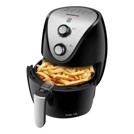 Mondial Af-30-i Fritadeira Elétrica Air Fryer Sem Óleo 3,5l Cor Preto E Inox Preto/inox 127v
