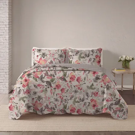 Kit Cobre Leito Colcha Cama Queen 240x260 Dupla Face Jogo