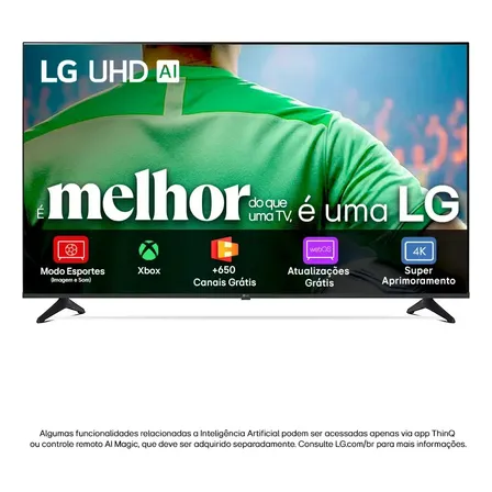 Smart Tv LG Uhd Ai Ua75 55 Polegadas Hdr10 Pro Processador 7 Ai Ger8 Webos 25