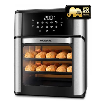Fritadeira Air Fryer Forno Oven 12l, Mondial, 2000w - Afon-12l-bi