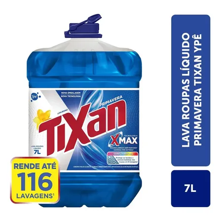 Lava Roupas Líquido Tixan Ypê Primavera 7 Litros