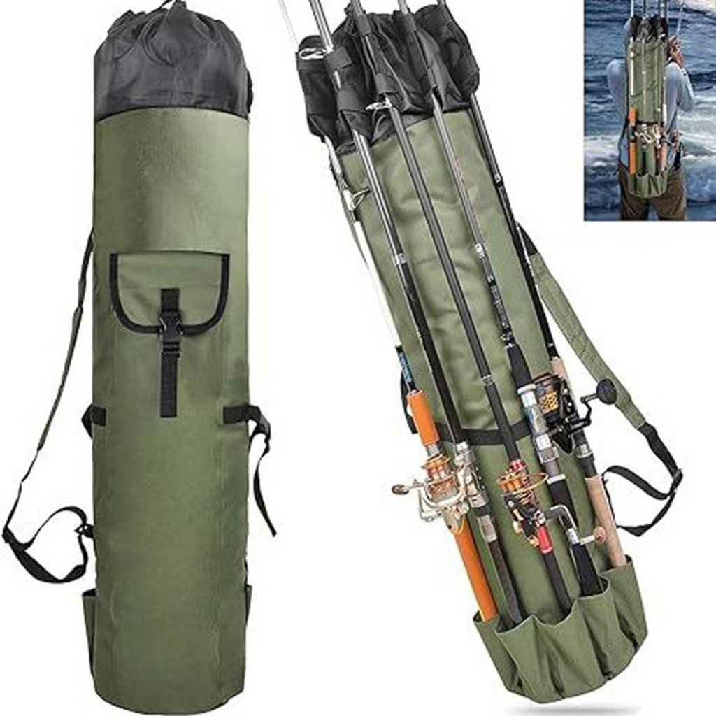 Grande Bolsa Para Vara De Pesca E Acessórios Bolsa Multifuncional Para Armazenamento De Equipamentos De Pesca