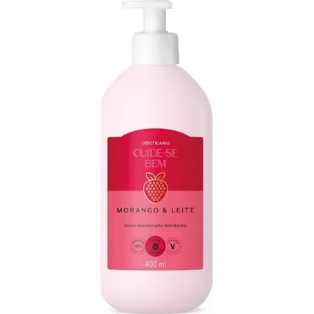 Hidratante Cuide-se Bem Morango E Leite 400ml O Boticário